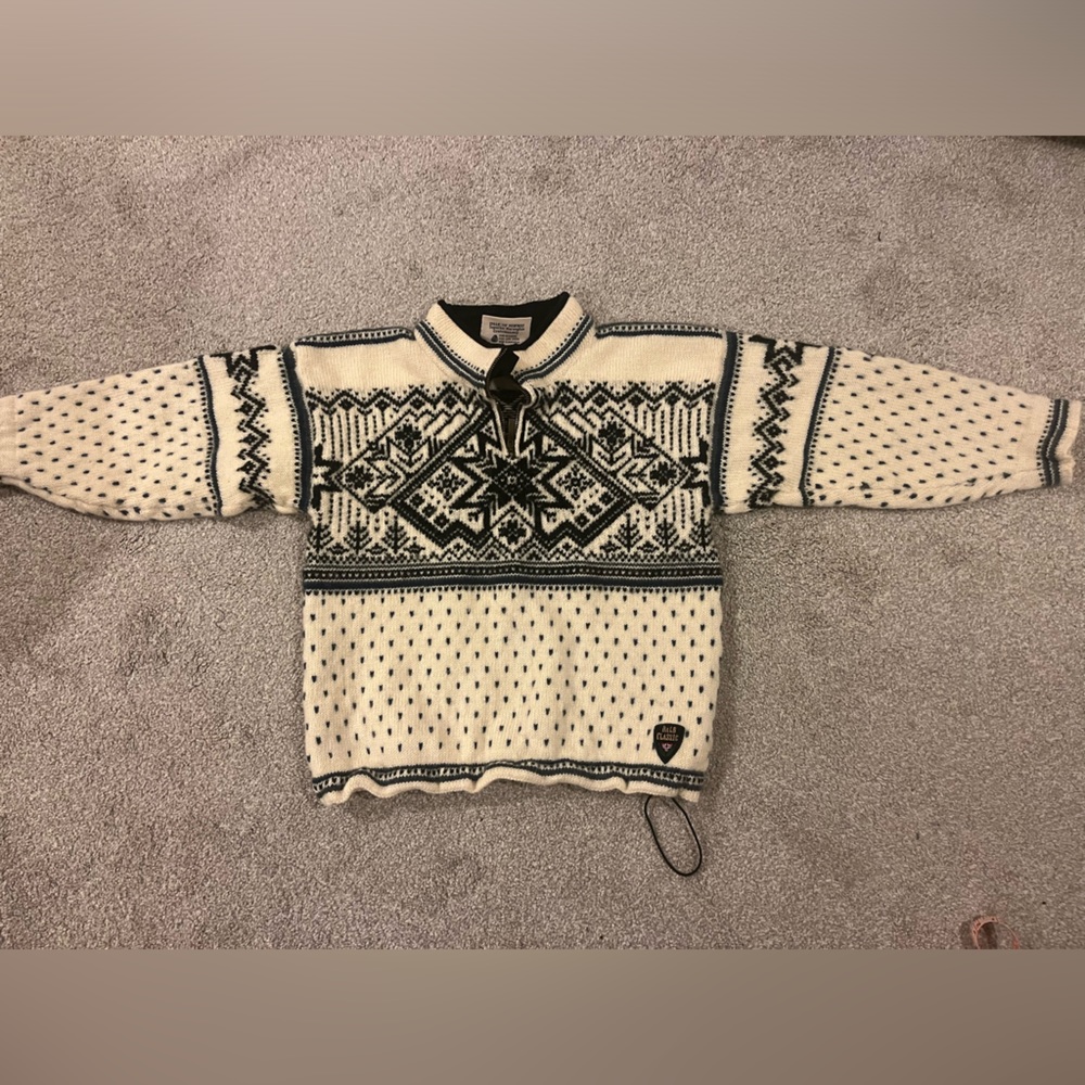 Vintage Dale of Norway US Ski Team Wool Half Zip Sweater